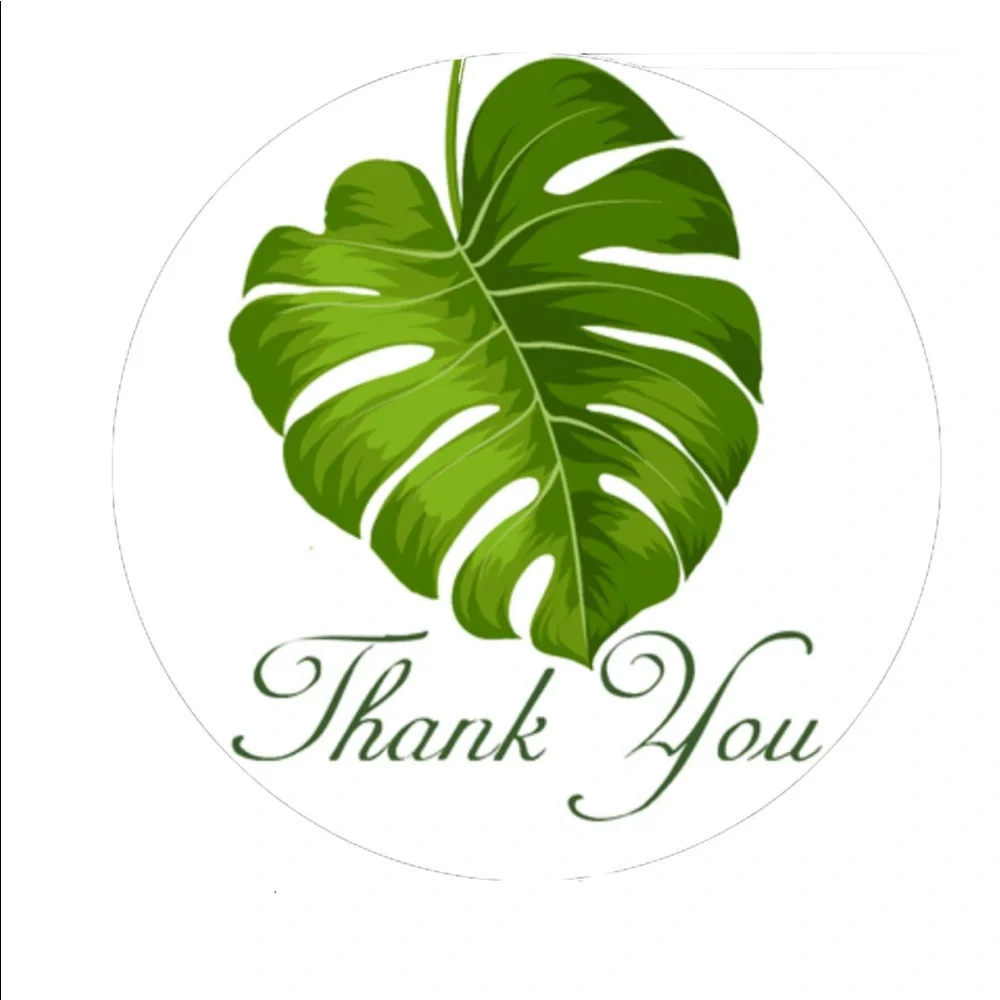 120 2.5” Banana Leaves Stickers PRICE IS FIRM
